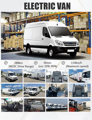 congélateur électrique électrique Van de 73.6kWh Mini Cargo Van 110km/H 288km Max Range