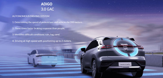 lithium Ion Battery de voiture de berline de Seater des portes 5 de la voiture électrique 5 de 110km/H GAC AION