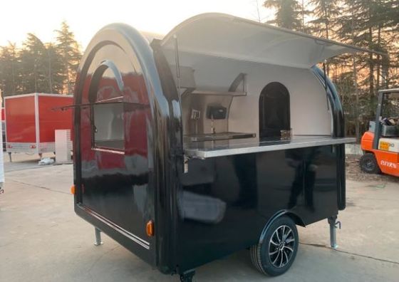 Fabrique de hamburgers en plein air Trailer de restauration mobile de restauration rapide avec cuisine en acier inoxydable