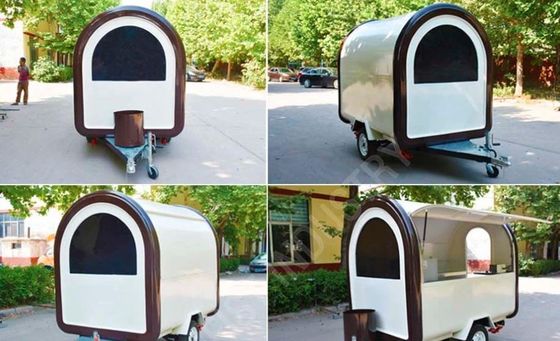 Fabrique de hamburgers en plein air Trailer de restauration mobile de restauration rapide avec cuisine en acier inoxydable