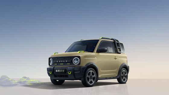 2023 Mini voiture électrique Petit véhicule électrique chinois avec un visage de Bronco à Geely Panda Knight 200 km de portée