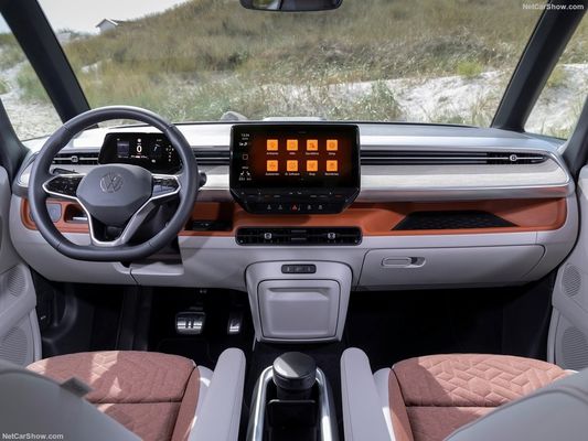 VW classique camping-car MPV Volkswagen ID Buzz. 2023 robort électrique grand espace pratique pour les familles