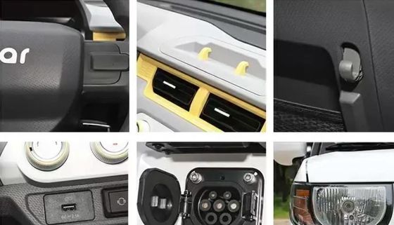 Une voiture électrique confortable et pratique - Chery QQ Ice Cream Qirui 2024 170 km 205 km 3 portes 4 places Mini EV Minicar