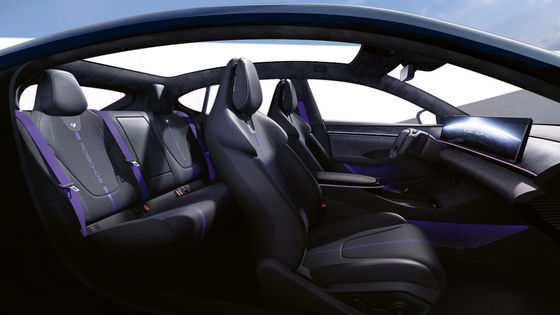 Prévente de véhicule purement électrique Jiyue07 de marque commune Geely&Baidu avec 200 kW/271P.s de puissance moteur 2WD transmission 4 portes/5 sièges