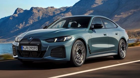 Véhicule purement électrique haute performance 450km BMW i4 accélération 0-100km/h à 3,9s 225km/h vitesse maximale 400kw de puissance