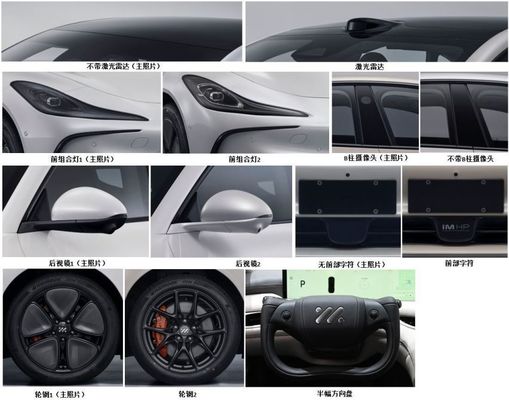 Presale Zhiji L6 Pure Electric 4door Sedan Motor Power 216kw With A Half Spoke Steeling Wheel New Energy Car