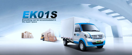 China Brand Electric Mini Truck with Van Ruichi Ek01s Loading Capacity 720kg 6cbm Container, pure electric  truck