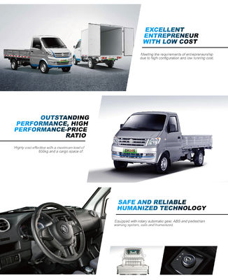China Brand Electric Mini Truck with Van Ruichi Ek01s Loading Capacity 720kg 6cbm Container, pure electric  truck