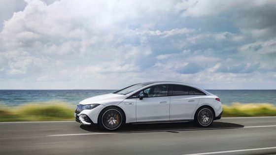 Super long range electric vehicle Mercedes-Benz EQE AMG 53 4MATIC+with 460kw/625P.s motorpower 220km/h top speed
