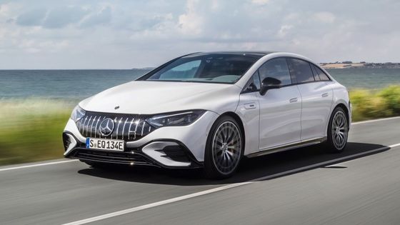 Super long range electric vehicle Mercedes-Benz EQE AMG 53 4MATIC+with 460kw/625P.s motorpower 220km/h top speed
