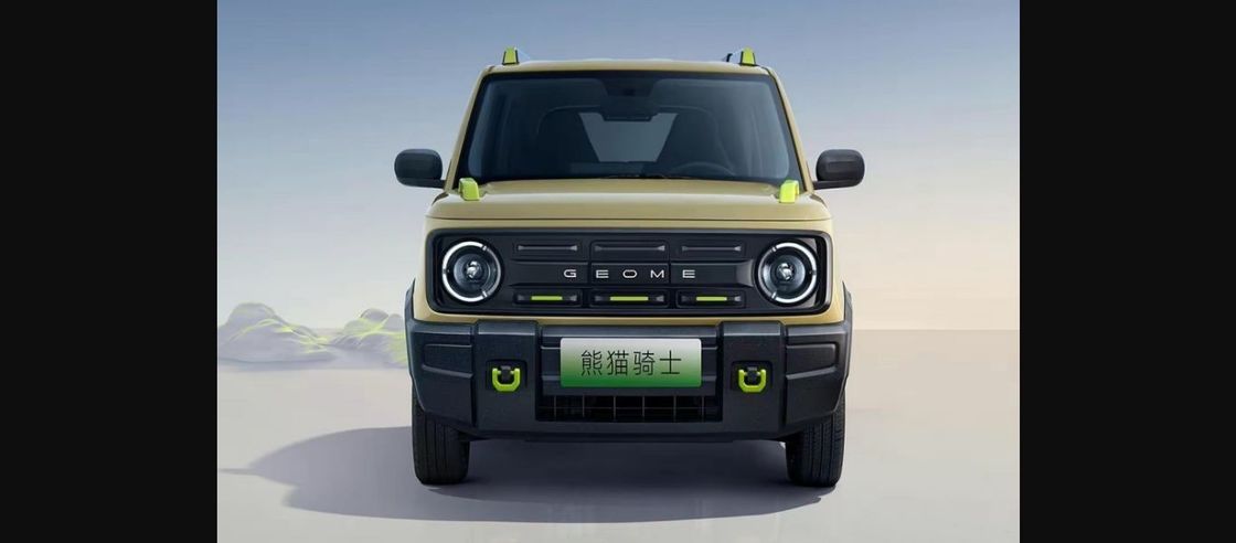 2023 Mini voiture électrique Petit véhicule électrique chinois avec un visage de Bronco à Geely Panda Knight 200 km de portée