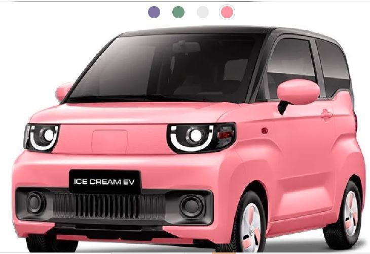 Une voiture électrique confortable et pratique - Chery QQ Ice Cream Qirui 2024 170 km 205 km 3 portes 4 places Mini EV Minicar